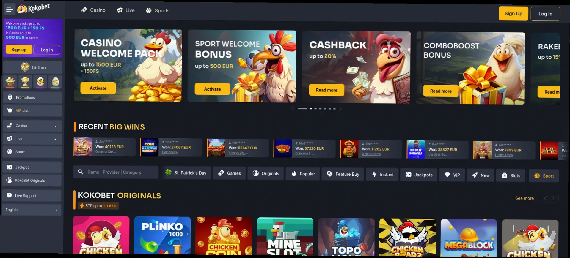 Kokobet casino welkomstbonus tot €1.500 + 150 gratis spins